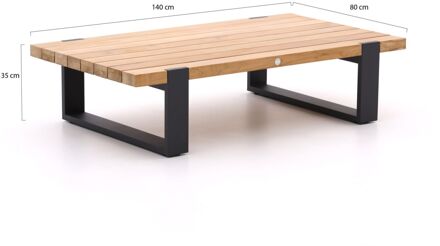 Suns Nardo lounge tuintafel 140x80x35cm - Laagste prijsgarantie! Grijs