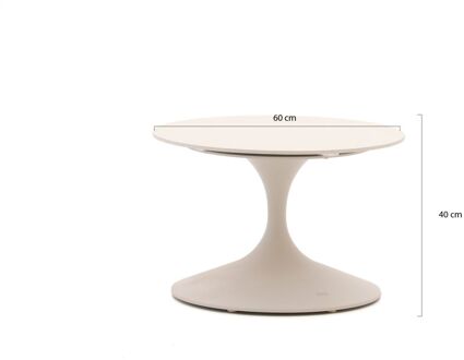 Suns Nova lounge tuintafel ø 60cm (h: 40cm) - Laagste prijsgarantie! Taupe