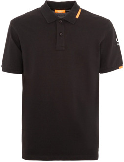 Suns Stijlvolle Piquet Polo Shirt Suns , Black , Heren - Xl,L,M