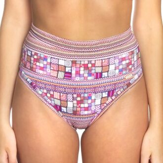 Sunseeker Criss Cross High Waisted Pant Roze,Versch.kleure/Patroon - 38,40,42