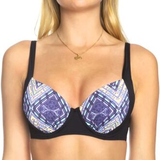 Sunseeker Tribe Attack Underwire Bikini Bra * Actie * Versch.kleure/Patroon,Zwart - D 36,D 38,D 40,D 42,D 44,E 36,E 38,E 40,E 42,E 44
