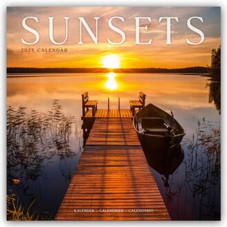 Sunsets Calendar 2025 Square Travel Wall Calendar - 16 Month - Browntrout Wandkalender - Avonside Publishing Ltd