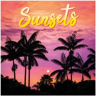 Sunsets Square Mini Sunday Start Calenda - Carousel Worldwide