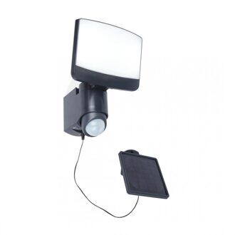 Sunshine - LED Wandlamp met Sensor en Zonnepaneel - Donkergrijs