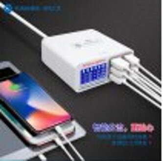 Sunshine SS-304Q Usb Charger 6-Poort Voor Mobiele Telefoon Tablet Ipad Snel Opladen Ondersteuning Qc 3.0 Sterke Compatibiliteit Lader