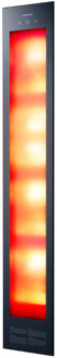 Sunshower Deluxe full body inbouwmodel UV en infrarood 187x32x17 cm, zwart