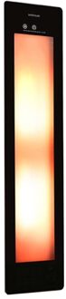 Sunshower One M Round Infrarood 140x33 cm Inbouw - Opbouw vlak of hoek Black Zwart