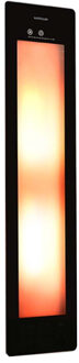 Sunshower One M Round Infrarood 140x33 cm Inbouw - Opbouw vlak of hoek Black Zwart