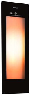 Sunshower One S Round Infrarood 95x33 cm Inbouw - Opbouw vlak of hoek Black - Suns0500-s0102