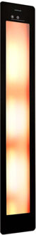 Sunshower Plus L Round Infrarood en UV-licht 185x33 cm Inbouw - Opbouw vlak of hoek Black Zwart