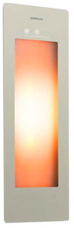 Sunshower Plus S Round Infrarood en UV-licht 95x33 cm Inbouw - Opbouw vlak of hoek Sand White Wit Chroom