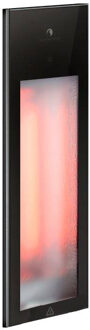 Sunshower Pure 2.0 Black Infrarood Inbouwapparaat 19.9x61.9x10 cm Half Body Aluminium Zwart