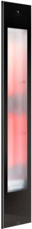 Sunshower Pure Mat Zwart XL Infrarood Inbouwapparaat 19.9x123.8x10 cm Aluminium Mat Zwart Sunshower