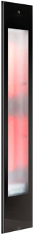 Sunshower Pure XL 2.0 Black Infrarood Inbouwapparaat 19.9x123.8x10 cm Aluminium Zwart