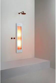 Sunshower Round Medium One infrarood inbouw 140x33x10cm White M0500-M0101 White (Wit)