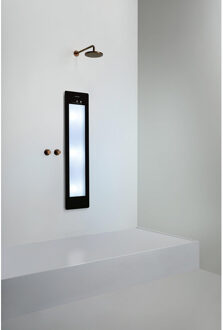 Sunshower Round Medium Plus infrarood + UV licht inbouw 140x33x10cm Black M0600-M0102 Black (Zwart)