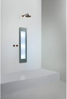 Sunshower Round Medium Plus infrarood + UV licht inbouw 140x33x10cm Organic Grey M0600-M0103