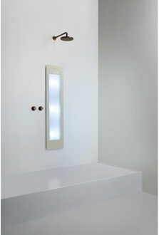 Sunshower Round Medium Plus infrarood + UV licht inbouw 140x33x10cm Sand White M0600-M0106