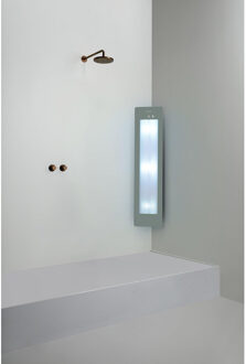 Sunshower Round Medium Plus infrarood + UV licht opbouw incl. installatieset hoek 140x33x25cm Organic Grey M0600-M0103-SML0800