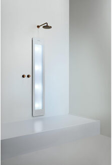 Sunshower Round Plus L infrarood + UV licht inbouw 185x33x10cm full body White L0600-L0101 White (Wit)