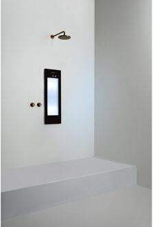 Sunshower Round Small Plus infrarood en UV licht inbouw 95x33x10cm Black S0600-S0102 Black (Zwart)