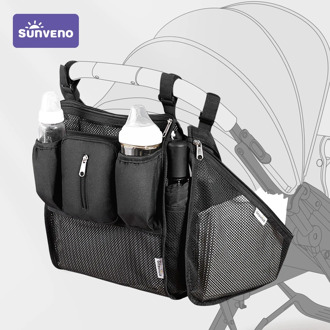 Sunveno Baby Stroller Organizer Bag Infant Pram Cart Storage Bag with Baby Trolley Bag Carriage Bag Stroller Accessories