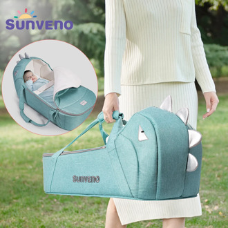 Sunveno Baby Travel Bed Baby Bed Newborn Carry-on Nest Bed Carrycot for Baby 0-6M Activity Gear Product