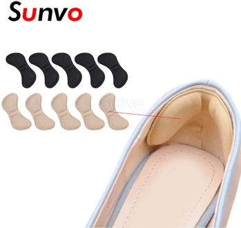 Sunvo 5 Pairs Anti-wear Foot Care Pads High Heel Stickers Pain Relief Shoes Cushion Heel Liner Grips Crash Insole Patch Adhesive