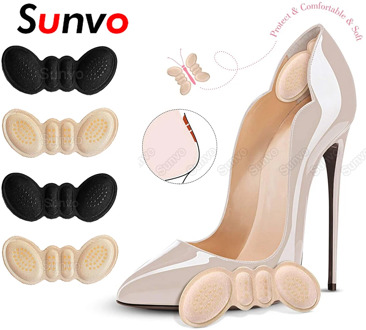 Sunvo Heel Liner Grips for Women Shoes High Heels Adjust Size Adhesive Shoe Insoles Foot Care Heel Protector Sticker Inserts Pad