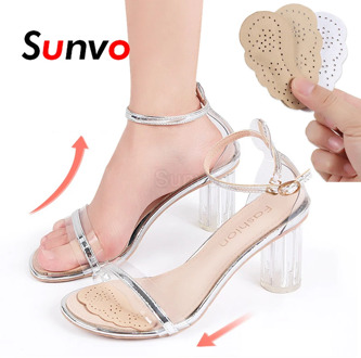 Sunvo Premium Leather Non-slip Insoles Sandals Sticker High Heel Shoes Women Foot Self-adhesive Patch Cushion Forefoot Gel Pads
