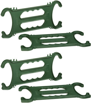 SunWare 4x stuks kerstverlichting opruimen/oprollen haspels/kersthaspels groen