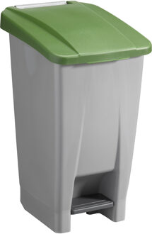 SunWare Afvalcontainer/rolemmer/pedaalemmer Basic - groen - 60 liter - 49 x 38 x 70 cm - huis/tuin afval