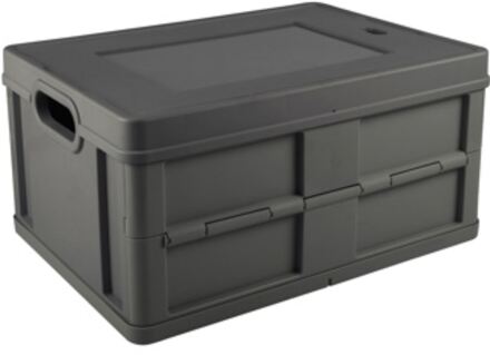 SunWare dicht vouwkrat 32L met deksel zwart
