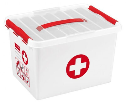 SunWare EHBO opbergdoos met vakken 22 liter Wit