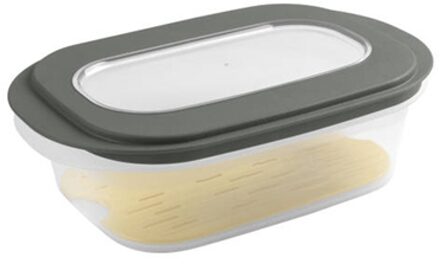 SunWare Kaasdoos Transparant/Groen met deksel - Set van 2 stuks