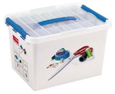 SunWare Naaidoos/opbergbox met vakken 22 liter