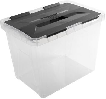 SunWare Onyx opbergbox 15L transparant