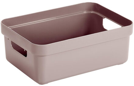 SunWare Opbergbox - kunststof - roze - 9 liter - Opbergbakken - Opbergmanden