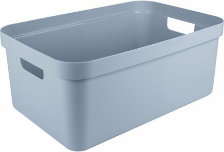 SunWare opbergbox Sigma Home - kunststof - 45 liter - lichtblauw - opberg dozen/bakken