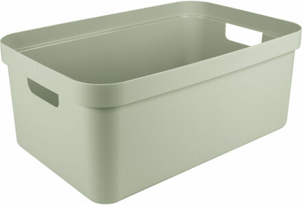 SunWare opbergbox Sigma Home - kunststof - 45 liter - lichtgroen - opberg dozen/bakken