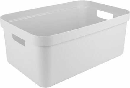 SunWare opbergbox Sigma Home - kunststof - 45 liter - wit - opberg dozen/bakken