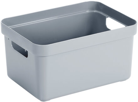 SunWare Opbergbox Sigma - kunststof - blauw - 13 liter - 35 x 25 x 18 cm - Opbergbakken