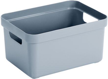 SunWare Opbergbox Sigma - kunststof - blauw - 5 liter - 25,2 x 18 x 12,2 cm - Opbergbakken