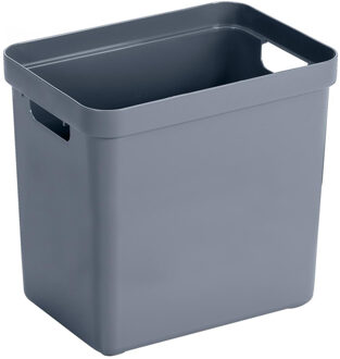 SunWare Opbergbox Sigma - kunststof - donkerblauw - 25 liter - Opbergbakken/opbergers
