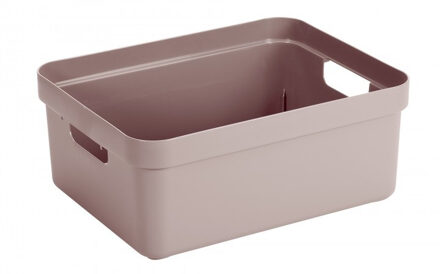 SunWare Opbergbox Sigma - kunststof - roze - 24 liter - Opbergbakken/opbergers