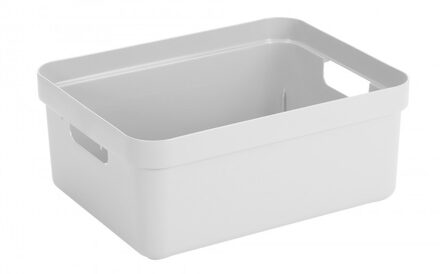 SunWare Opbergbox Sigma - kunststof - wit - 24 liter - Opbergbakken/opbergers