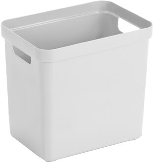 SunWare Opbergbox Sigma - kunststof - wit - 25 liter - Opbergbakken/opbergers