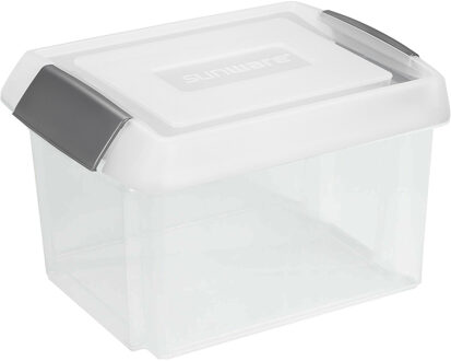 SunWare opslagbox 32 liter - transparant - 45 x 36 x 24 cm - met extra hoge afsluitbare deksel