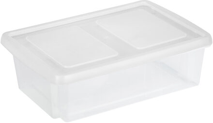 SunWare opslagbox kunststof 30 liter transparant 59 x 39 x 17 cm met deksel