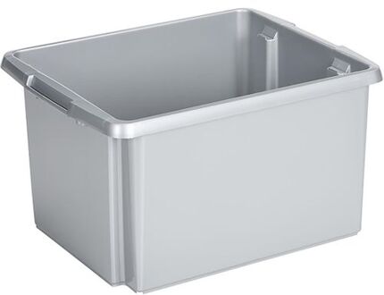 SunWare opslagbox kunststof 32 liter lichtgrijs 45 x 36 x 24 cm - Opbergbox